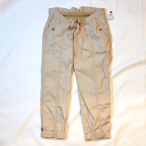 Motherhood Maternity Cropped Khaki Pants Size Small New With Tags